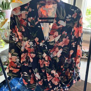 Flower-print Blouse Never Worn, Tags Attached!
